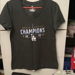 Fanatics Gray World Series Champions Tee